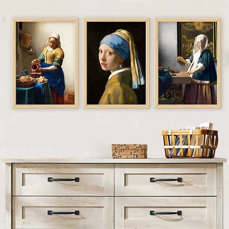 Pikturë dekorative me kornizë (3 copë), Wallity, 3NTC_UN1015467_3545