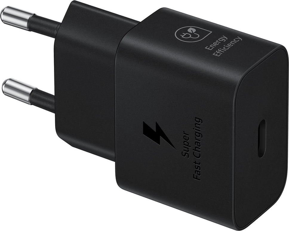 Karikues muri, Samsung, EP-T2510NBEGEU, Super Fast Charging 25W, USB-C, EU, e zezë