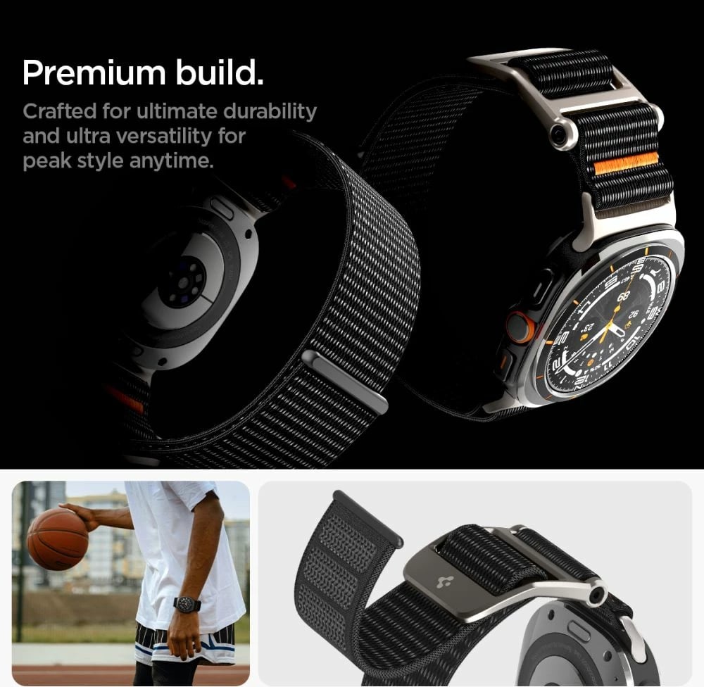 Rrip Spigen DuraPro për Samsung Galaxy Watch Ultra 47mm, Zi
