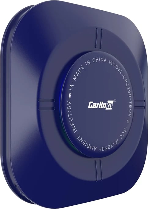 Adapter wireless Carlinkit TBOX-S2P për CarPlay & Android Auto, 64GB, i kaltër
