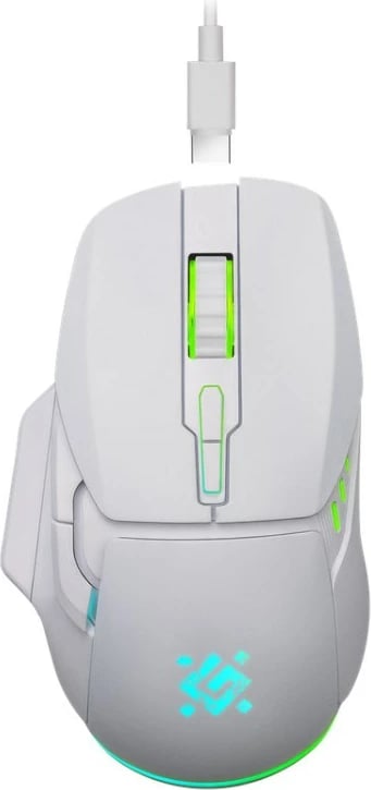 Maus wireless Defender STIX GM-009, 3200 DPI, 6 butona, i bardhë