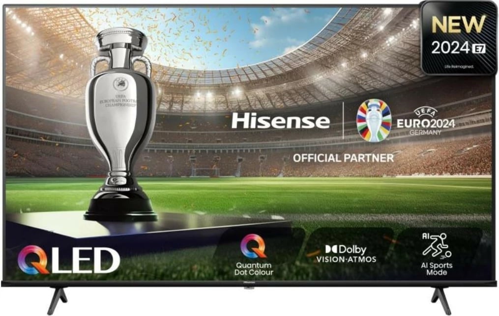QLED TV Hisense 55E7NQ, 55 inç, Ultra HD/4K, Smart TV, Dolby Atmos, i zi