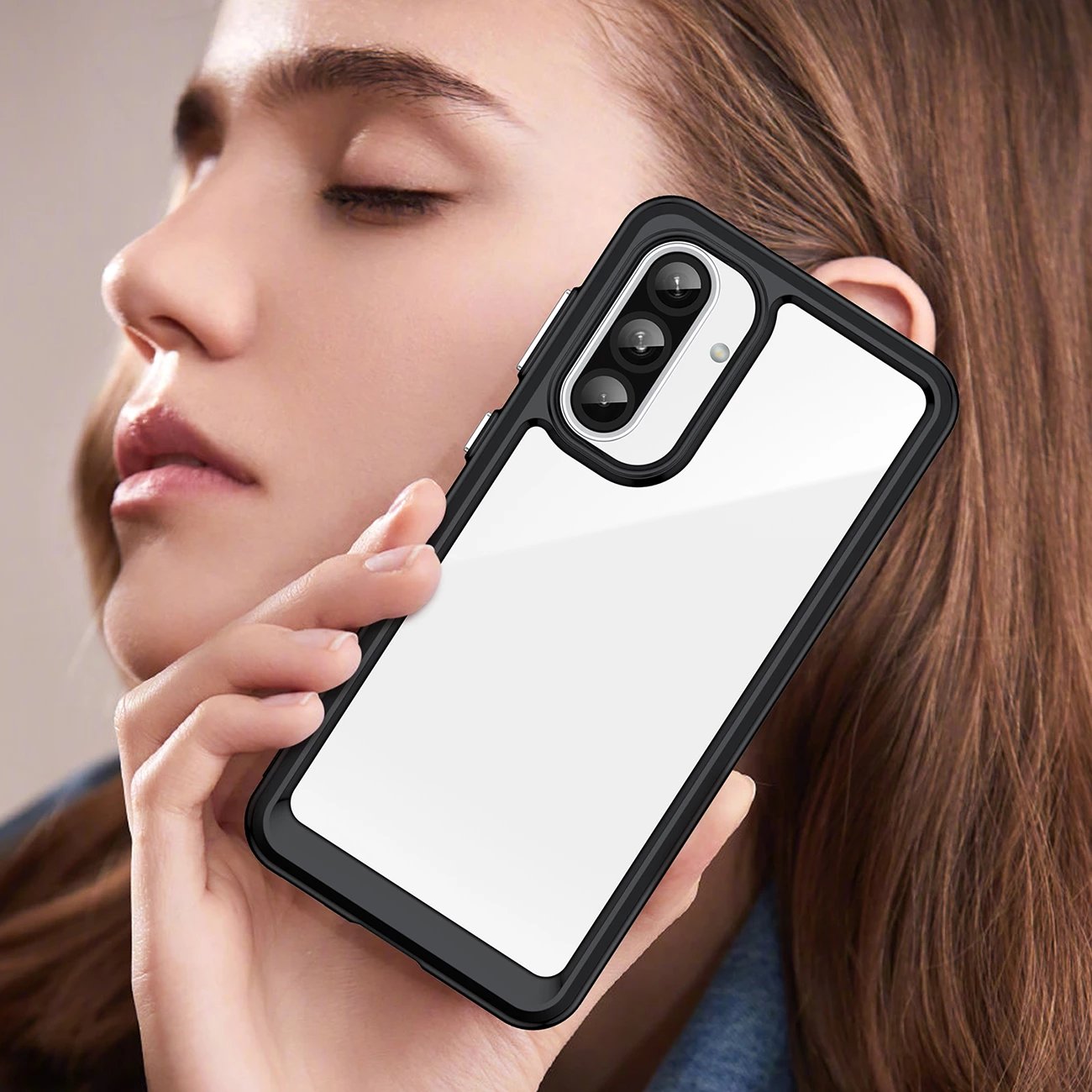 Mbështjellës Hurtel Outer Space Case për Samsung Galaxy A26, TPU/PC, i zi