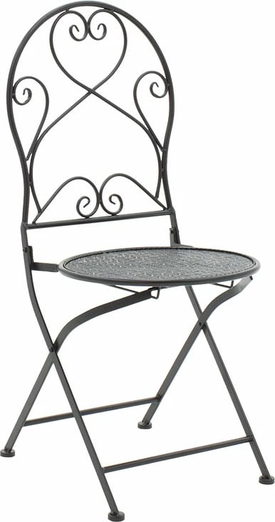 Tavolinë me karrige 3 copë Walen metal i zi