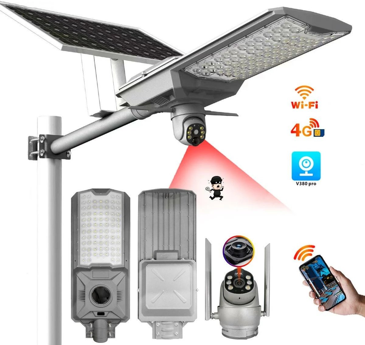 Kamere 5.0MP WiFi + Dritë Solare TK01
