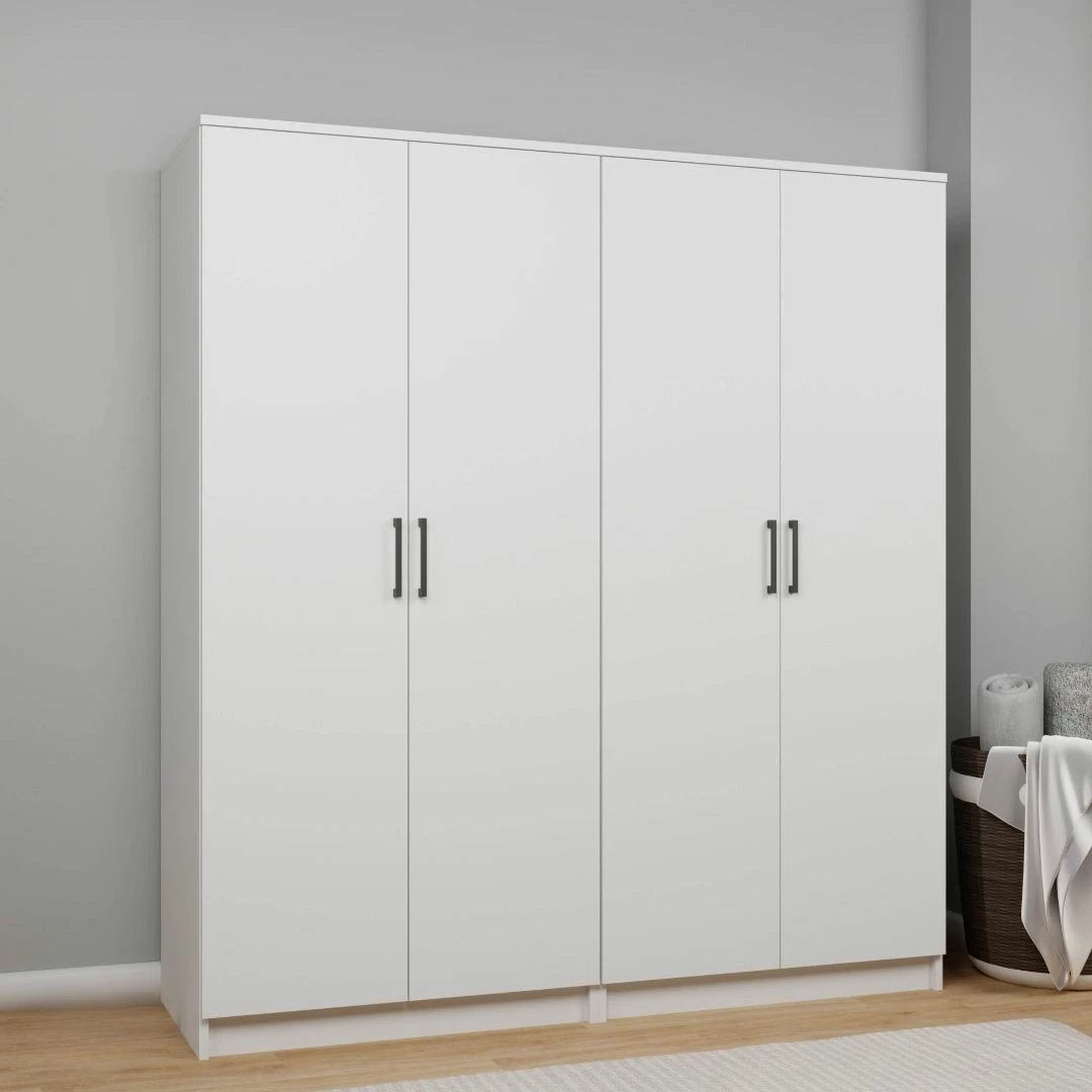 Dollap për rroba, ngjyrë e bardhë, Skye Decor, Kardelen 1600-103