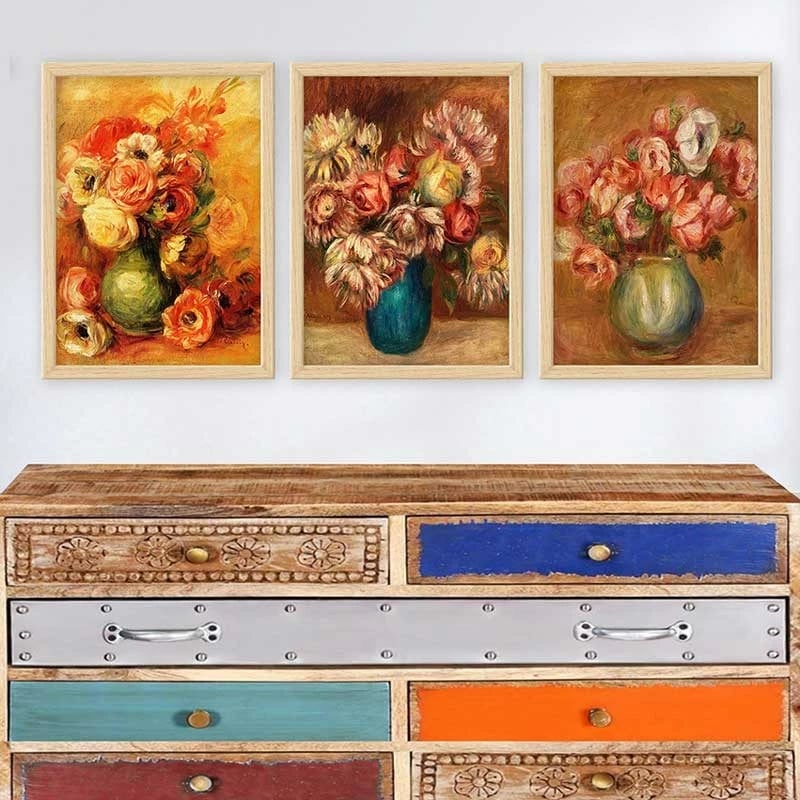 Pikturë dekorative me kornizë (3 copë), Wallity, 3NTC_UN3965912_3545