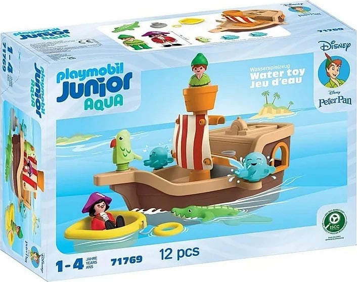 Set lodrash uji Playmobil Junior Aqua, Disney Peter Pan, 12 pjesë