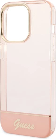 Mbështjellës Guess Translucent për iPhone 14 Pro Max 6.7", Rozë Mbështjellës Guess Translucent për iPhone 14 Pro Max 6.7", Rozë