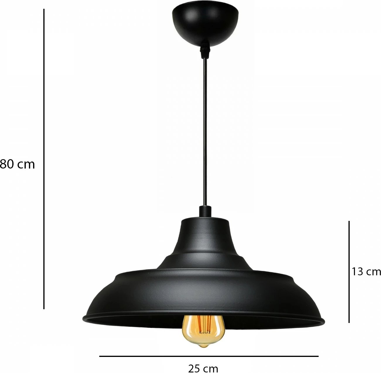 Llambë tavani Opviq, AYD-3520, metal i zi