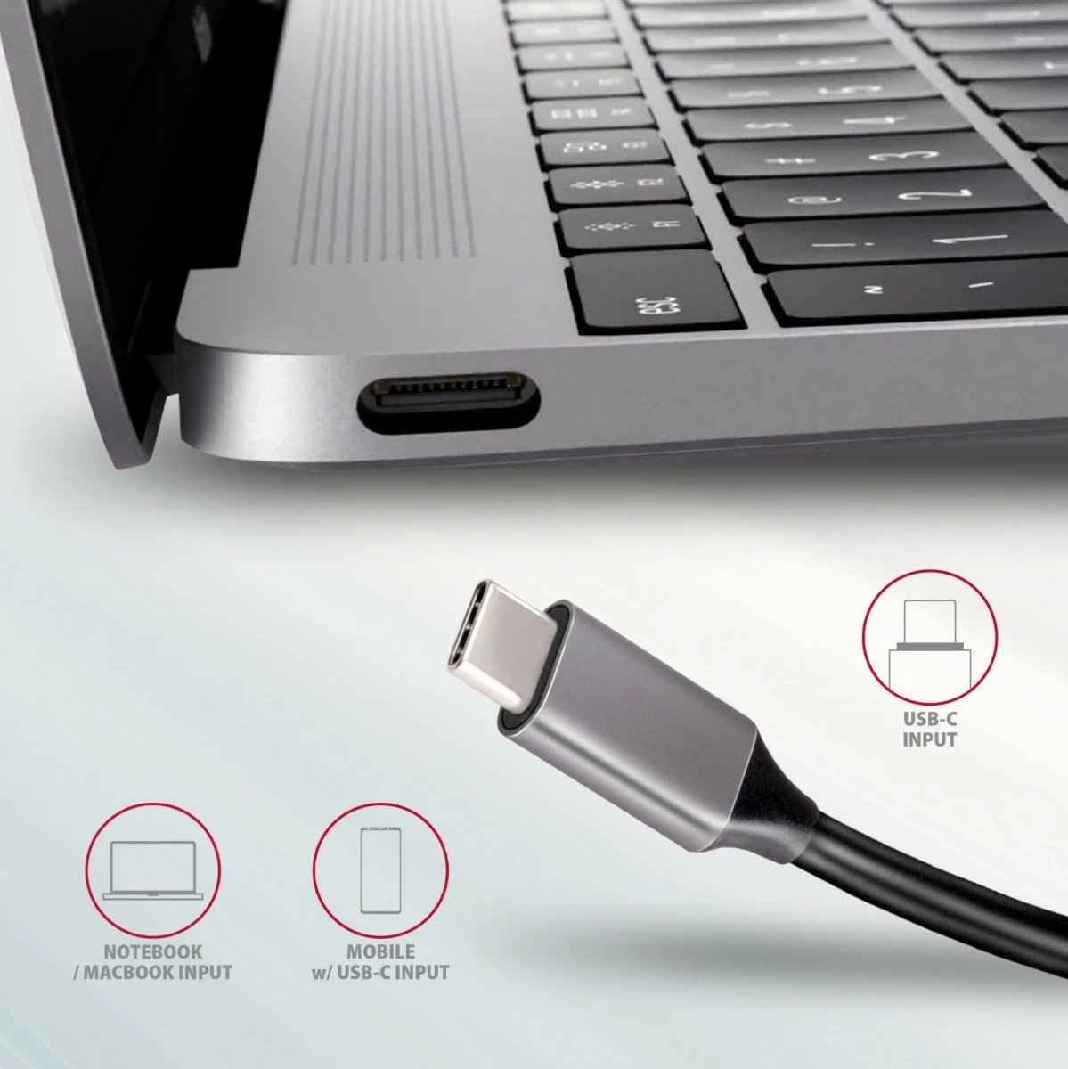 Adapter multiport AXAGON HMC-5, 5 porte, USB-C, HDMI 4K, SD/microSD, Power Delivery 100W, 20cm, zi/gri