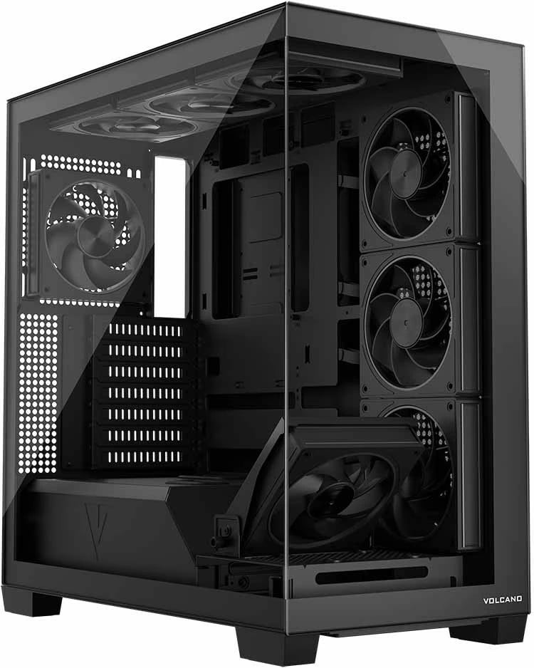 Kasë MODECOM STELLAR 8F ARGB, Midi Tower, e zezë Kasë MODECOM STELLAR 8F ARGB, Midi Tower, e zezë