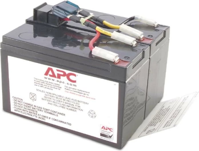 Bateri zëvendësuese UPS, APC, RBC48 Replacement Battery Cartridge #48, plumb‑acid, e montuar, e zezë