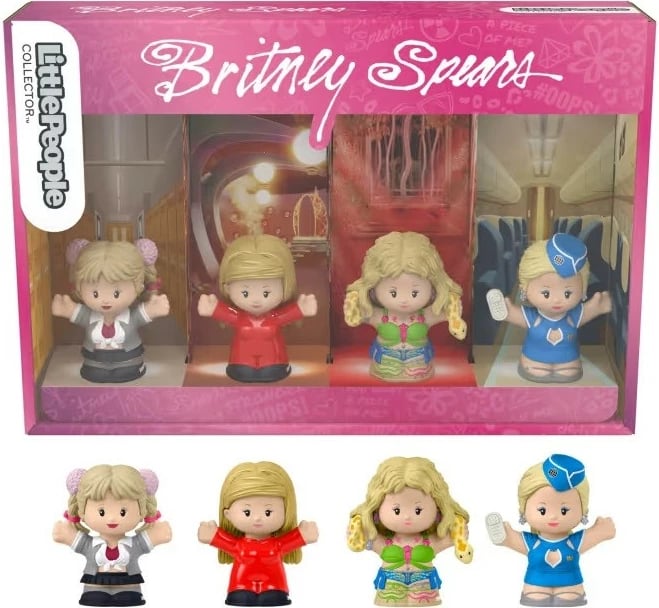 Set figurina koleksionuese Fisher Price Little People Collector Britney Spears, 4 copë