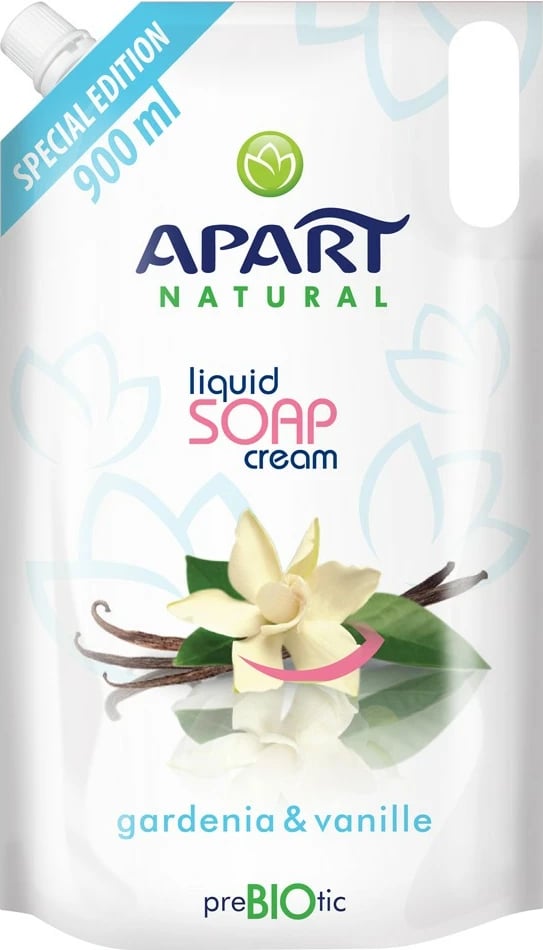 Sapuni i lëngshëm kremoz për duar Apart Natural Gardenia & Vanille 900ml