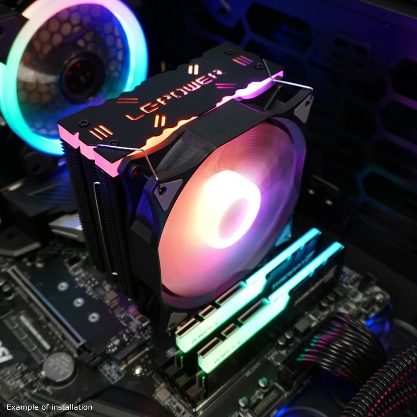 Cooler LC-Power LC-CC-120-ARGB-PRO, 12 cm, PWM, i zi Cooler LC-Power LC-CC-120-ARGB-PRO, 12 cm, PWM, i zi