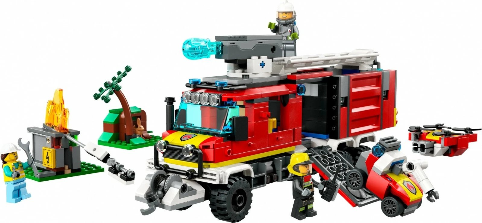 Set ndërtimi LEGO City Off-Road Fire Brigade Vehicle 60374, 502 pjesë, plastikë