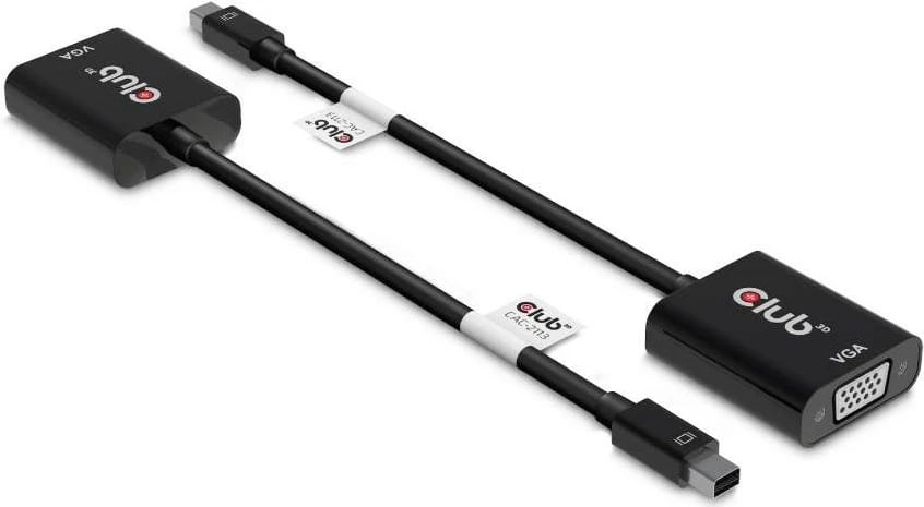 Adapter Mini DisplayPort në VGA Club3D CAC-2113, aktiv, e zezë