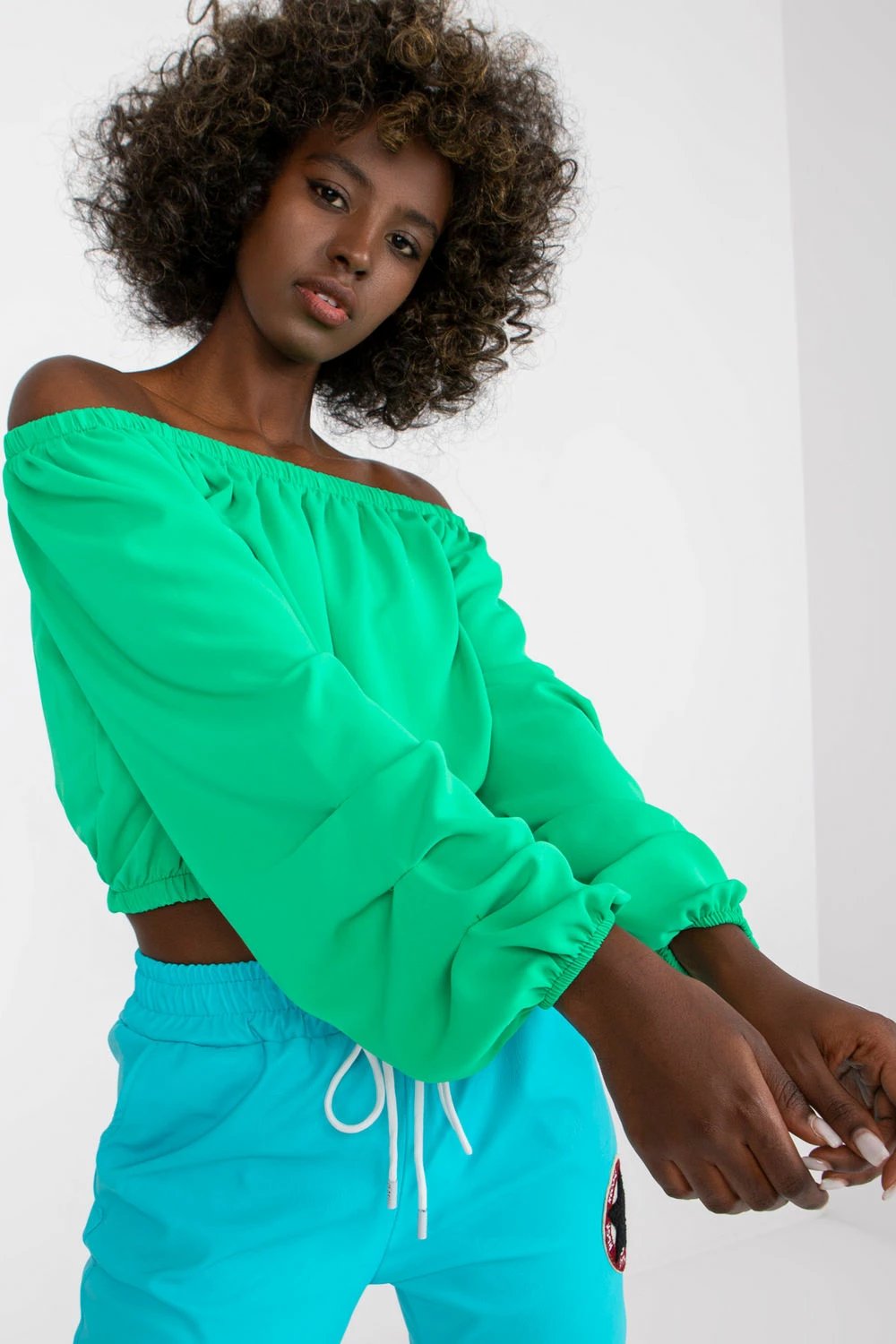 Bluzë Italy Moda 164637, e gjelbër