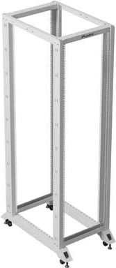 Raft i hapur serverik 19" 42U, Lanberg OR01-6042-S, 600x1000 mm, kapacitet 600 kg, thellësi montimi 550–790 mm, gri RAL 7035
