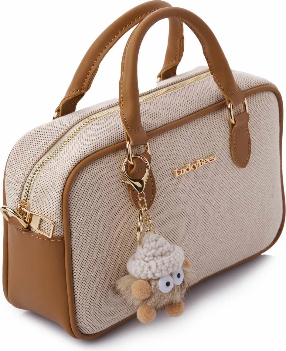 Çantë krahu Lucky Bees, ngjyrë tan, rosa Çantë krahu Lucky Bees, ngjyrë tan, rosa