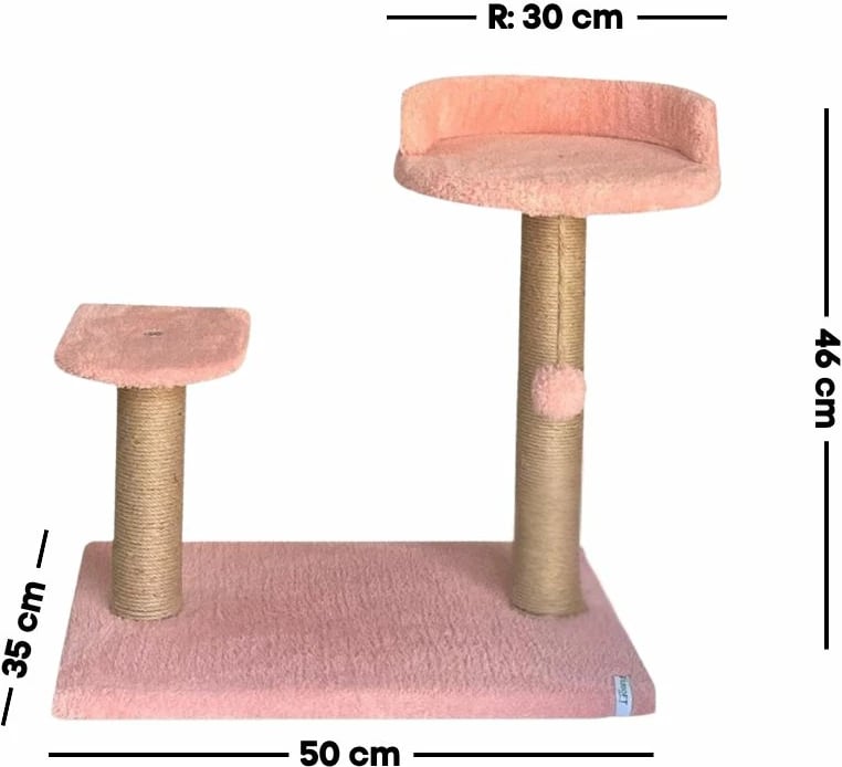 Dërrasë gërvishtëse për mace, Paws & Whiskers, Tiana, rozë