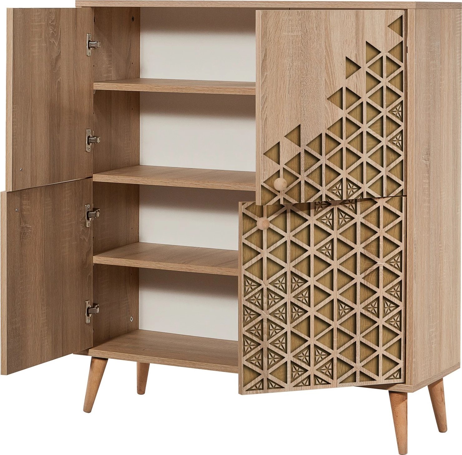 Dollap multifunksional Hanah Home, Multilux-120, ngjyrë lisi Sonoma