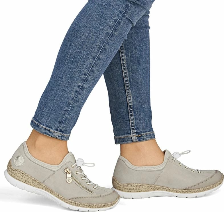 Këpucë lëkure për femra Rieker, bezhë