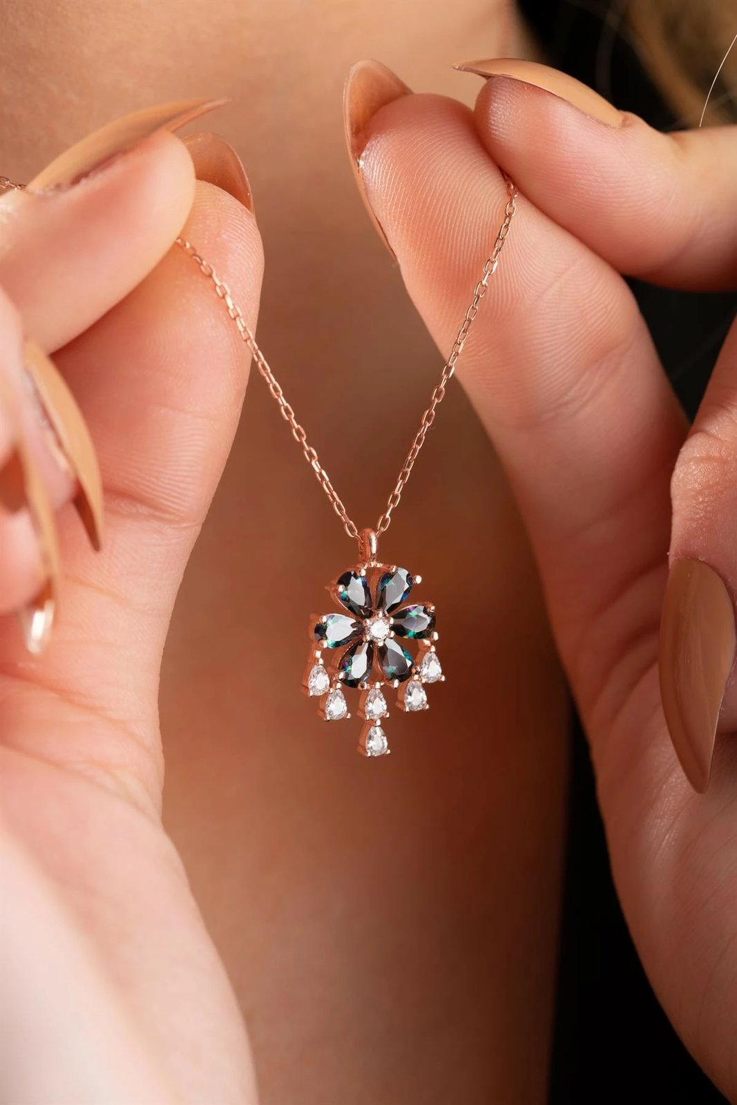 Qafore argjendi, ngjyrë rozë e zezë, Jumeon, NRZ999029