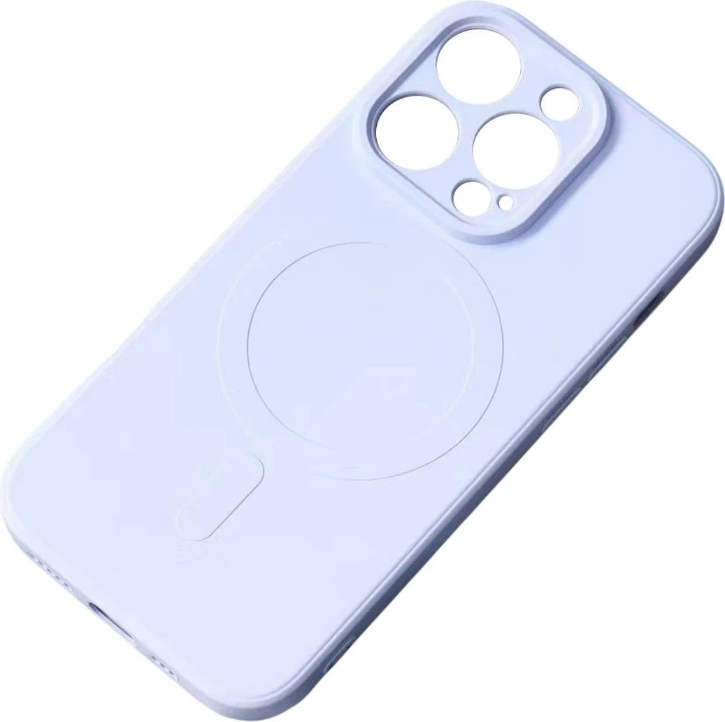 Mbështjellës silikon për iPhone 15 Plus Hurtel, MagSafe, Blu