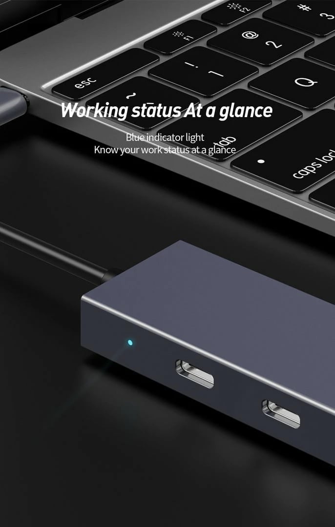 Docking Station Hub 4in1 Type-C to Usb+Type-C SONIT TY0066