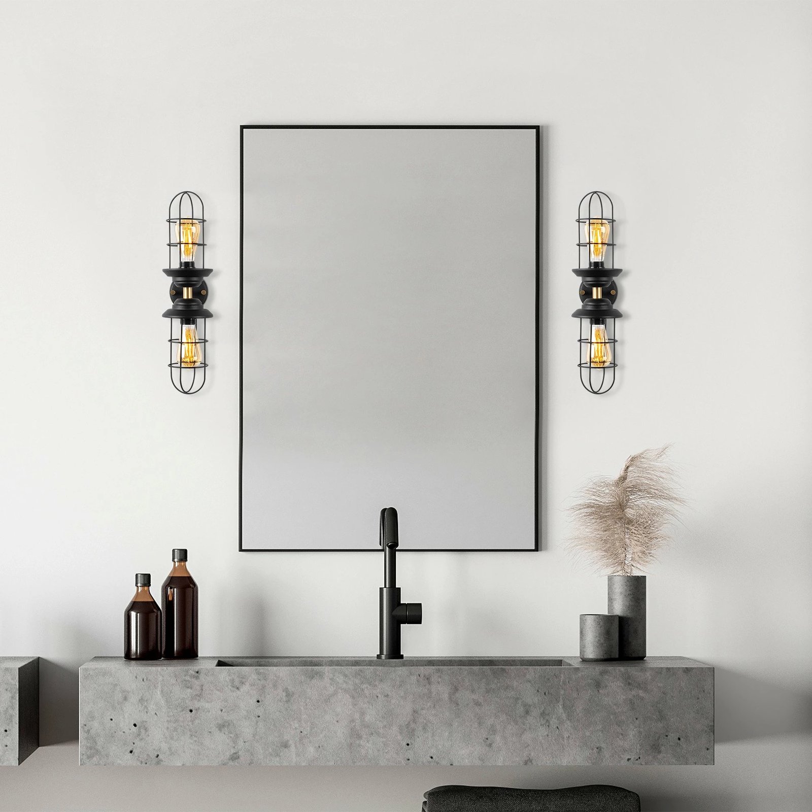 Llambë muri Opviq, mahoni, 13207 Llambë muri Opviq, mahoni, 13207