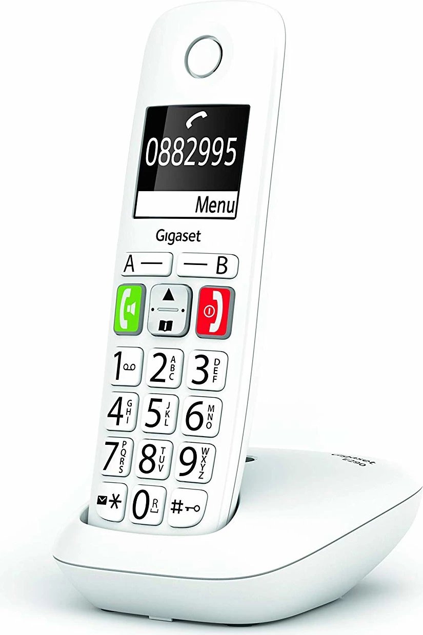 Telefon Gigaset Landline E290, Wireless, i bardhë