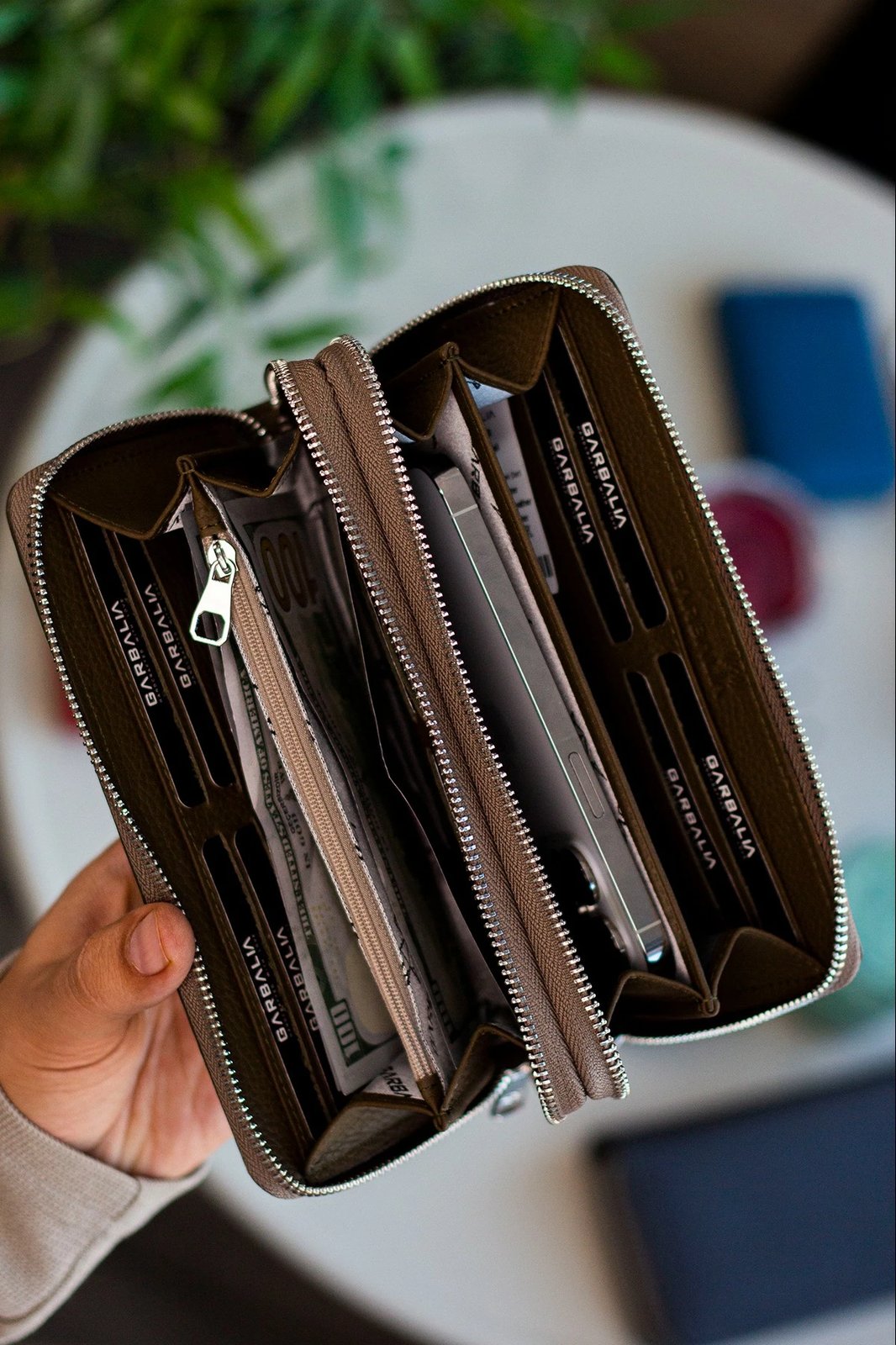 Portofol unisex Zoozie Bags Orleans, ngjyrë e gjelbër