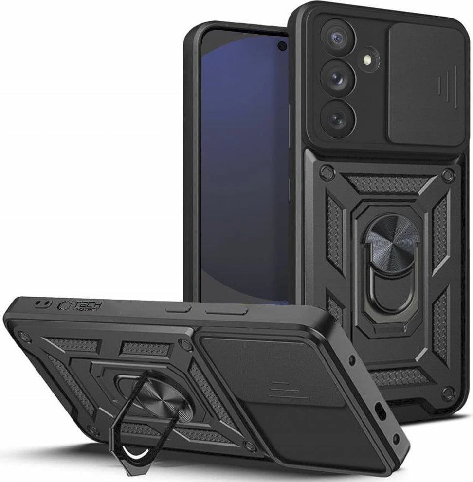 Mbështjellës Tech-Protect CamShield Pro për Samsung Galaxy S24 FE, i zi