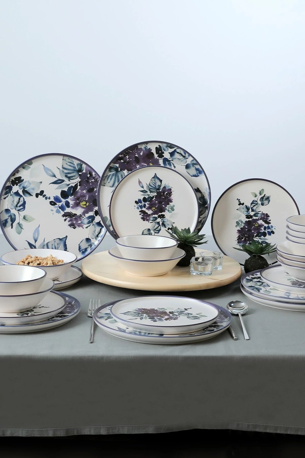 Set enësh për drekë prej qeramike, 24 copë, Hermia Concept, X0001414200000000000000000