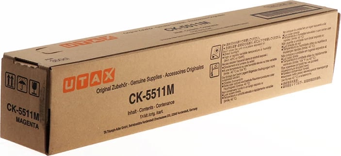 Toner, Utax, CK-5511M 1T02R5BUT0, rendiment 12000 faqe, standard, magenta