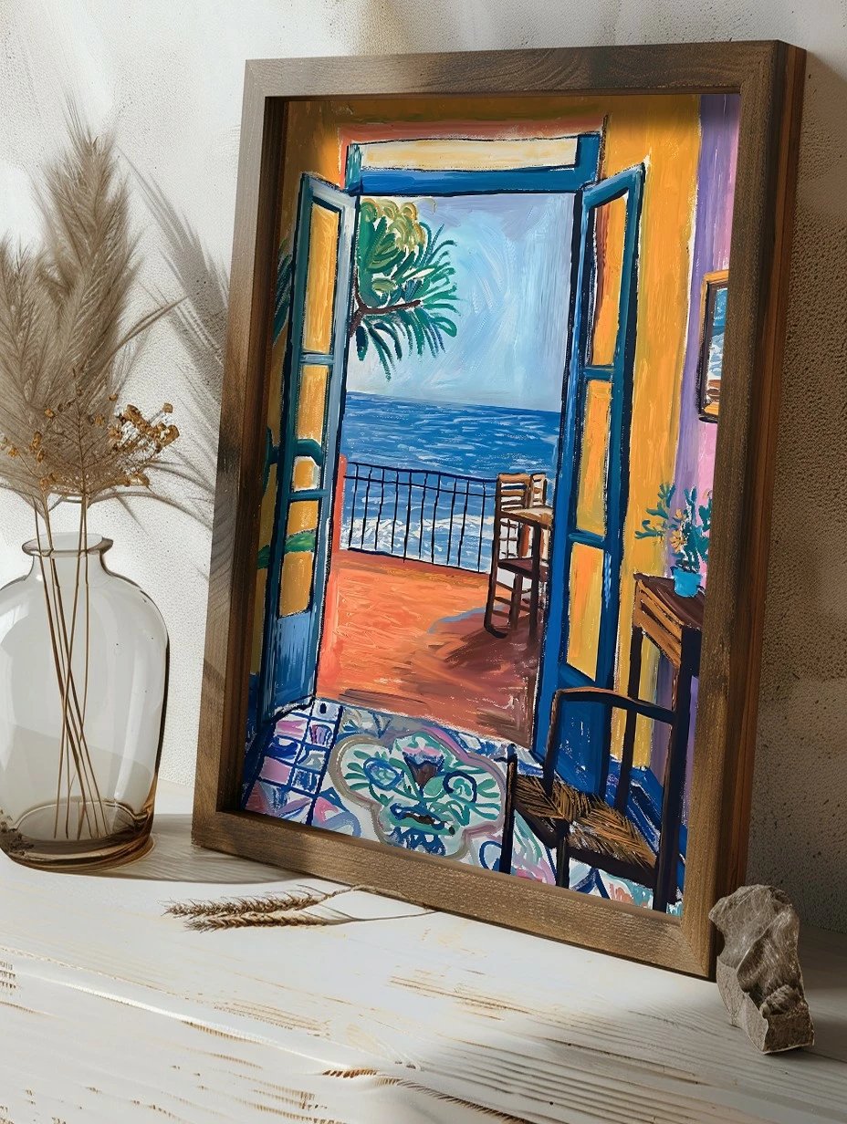 Pikturë dekorative me kornizë MDF, Wallity, GE023-L