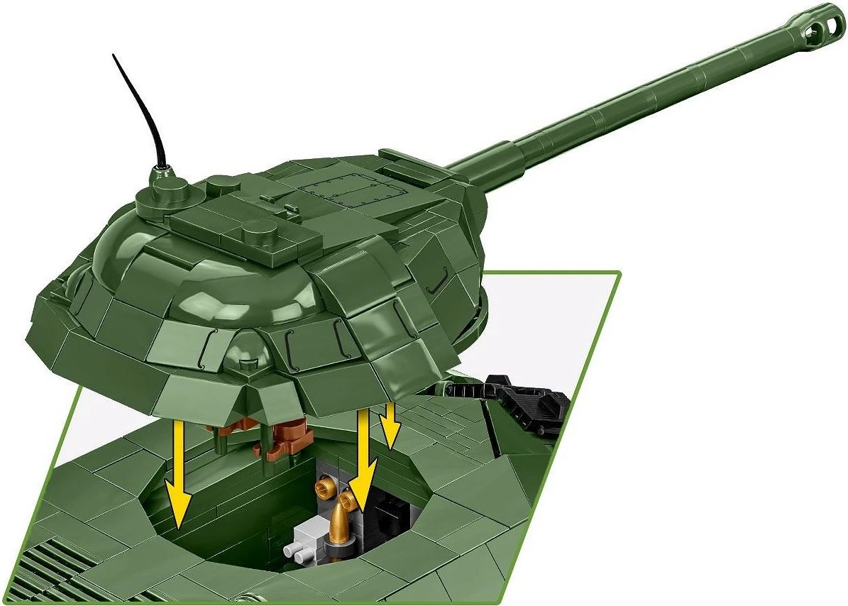 Set ndërtimi Cobi Klocki IS-3 Soviet Heavy Tank, 1170 pjesë, me figurë, Jeshile