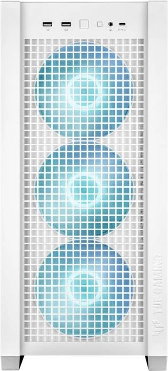 Kasë, ASUS TUF Gaming GT302 ARGB (90DC00I3-B19000/90DC00I3B19000), ATX Tower, 4x140mm ARGB ventilatorë, USB-C 20 Gbit/s