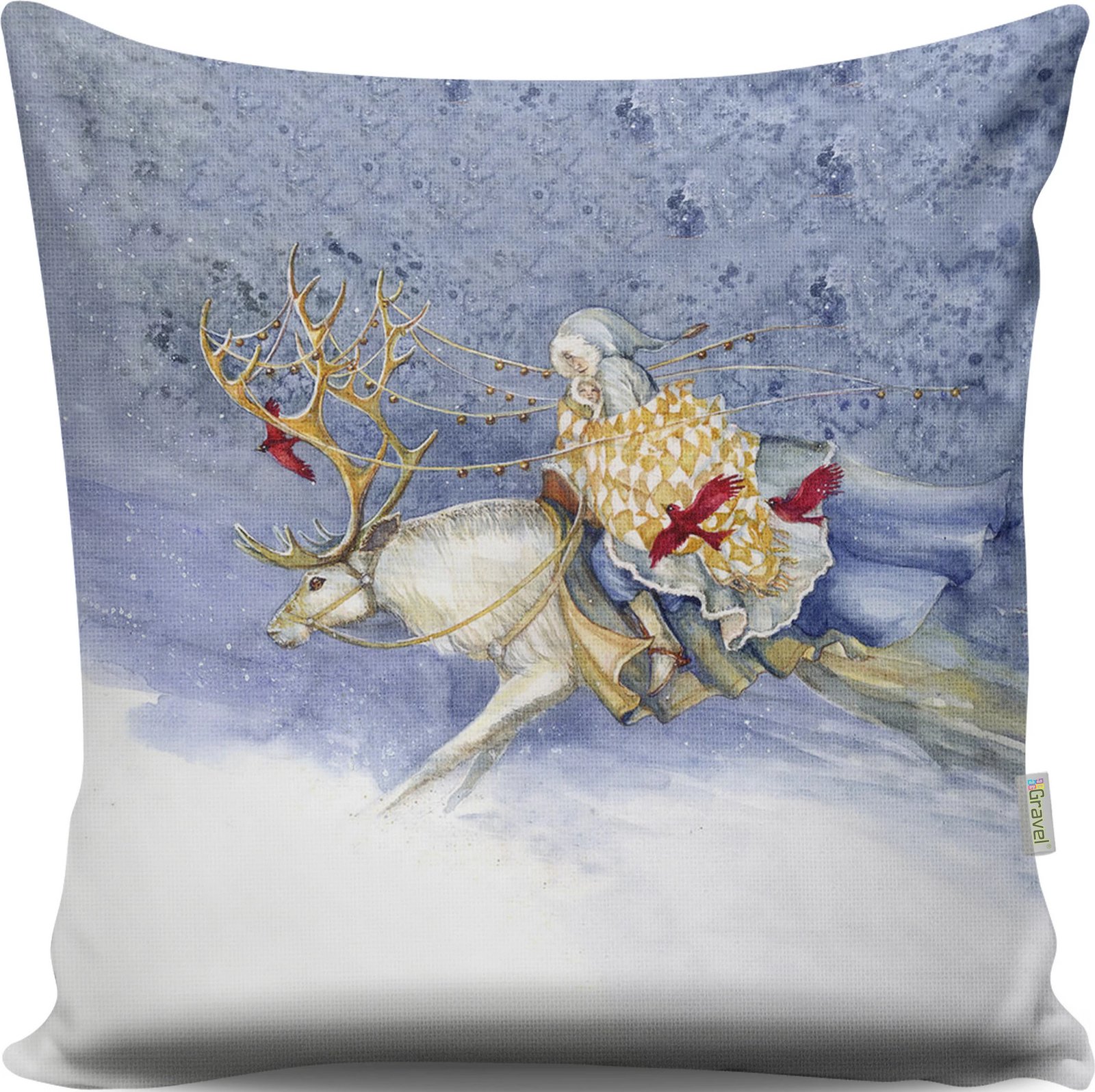 Jastëk dekorativ, shumëngjyrësh, Evila Originals, A13065, 43x43cm