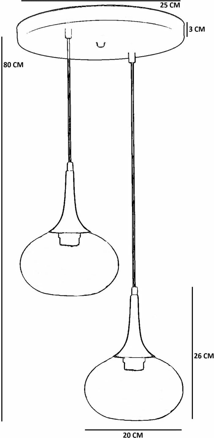 Llambë tavani Opviq, 9049-2, metal dhe xham, gri/zi