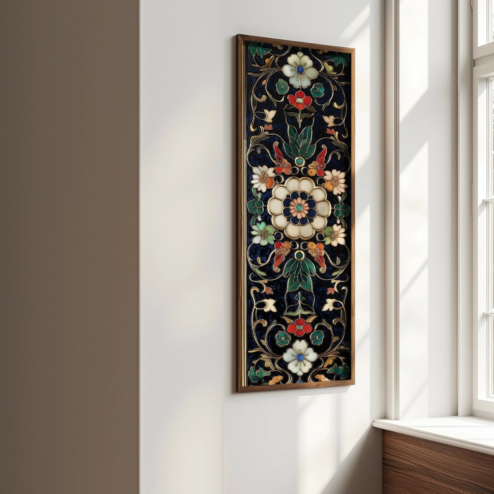 Pikturë dekorative me kornizë, MDF, shumëngjyrëshe, Wallity, EMR085, 40x120x3.5 cm