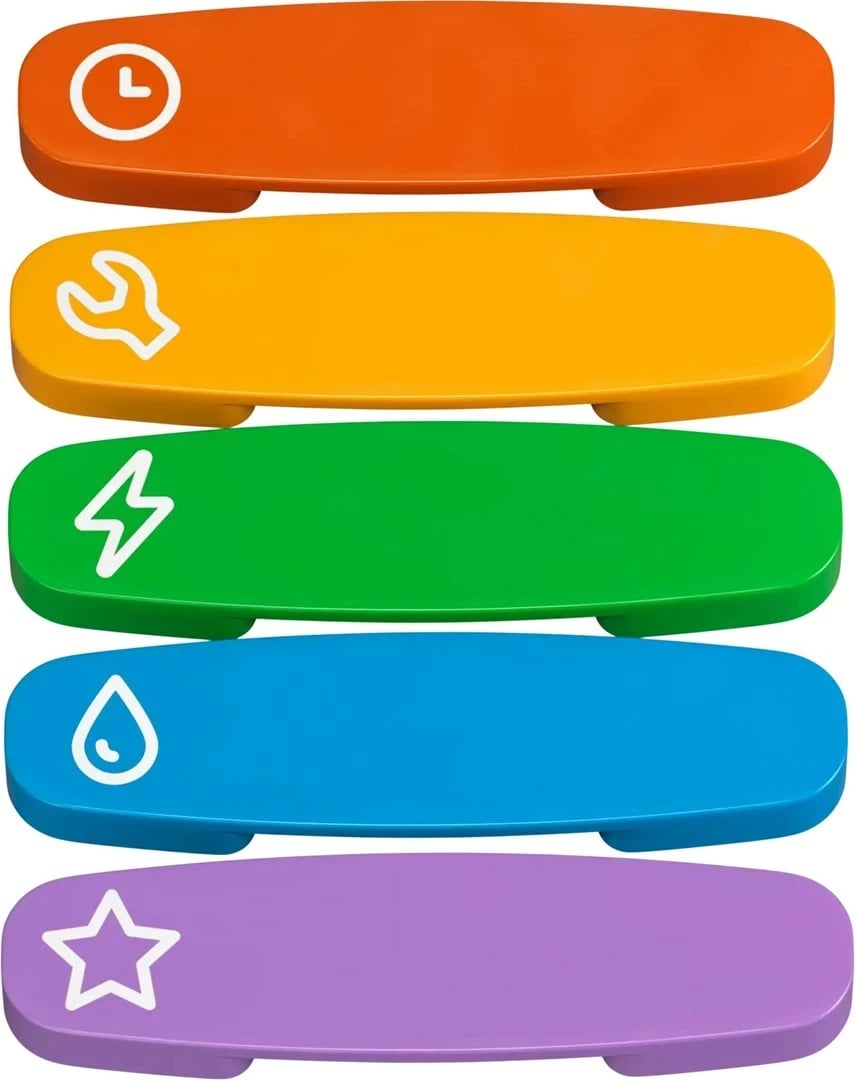 Set tren interaktiv LEGO DUPLO 10428, për fëmijë 3+ vjeç, shumëngjyrësh