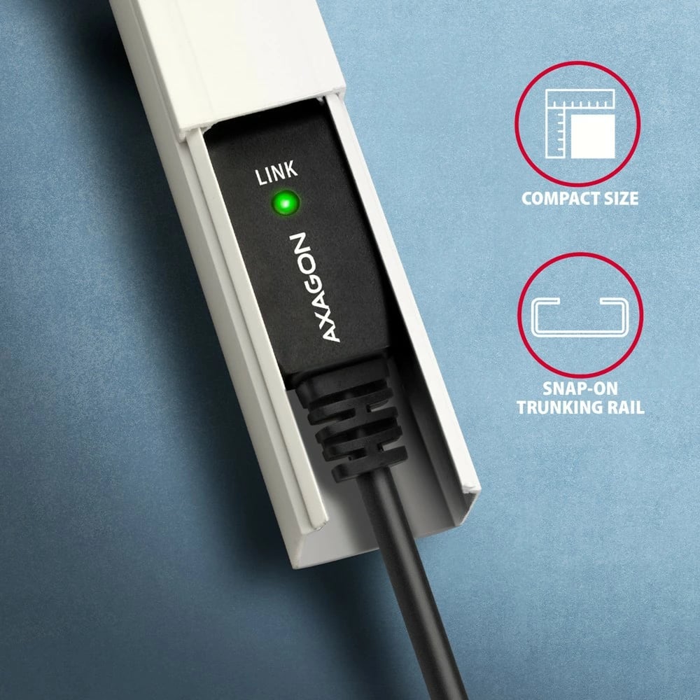 Kabllo aktive AXAGON ADR-210B, USB 2.0 A-M në B-M, 10m, e zezë