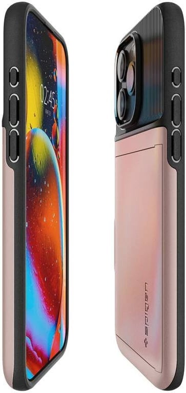Mbështjellës Spigen Slim Armor CS për iPhone 15 Pro, Rozë
