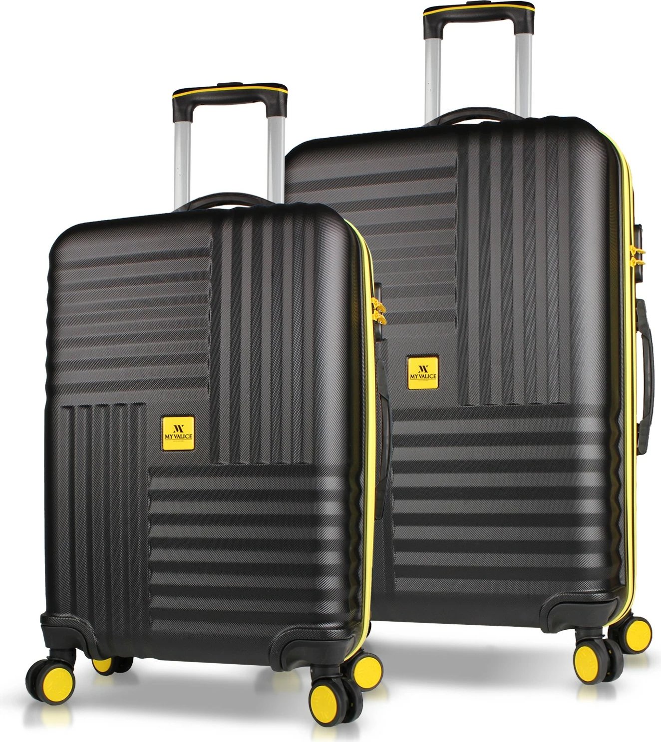 Set valixhesh (2 copë), ngjyrë e zezë, Zoozie Bags, 8388