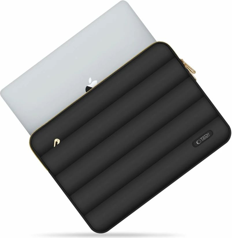 Kasë laptopi Tech-Protect Puffy 15-16", set me çantë për aksesorë, e zezë