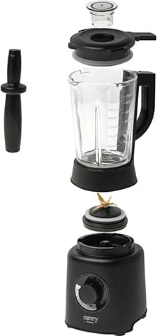 Blender, Camry, CR 4089, 1.7L gotë qelqi, 23000 RPM, 2000W, 3 programe, e zezë mat