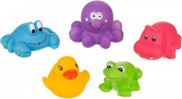 Lodra banjoje, AKUKU, kafshë të vogla, set 5 copë, shumëngjyrëshe